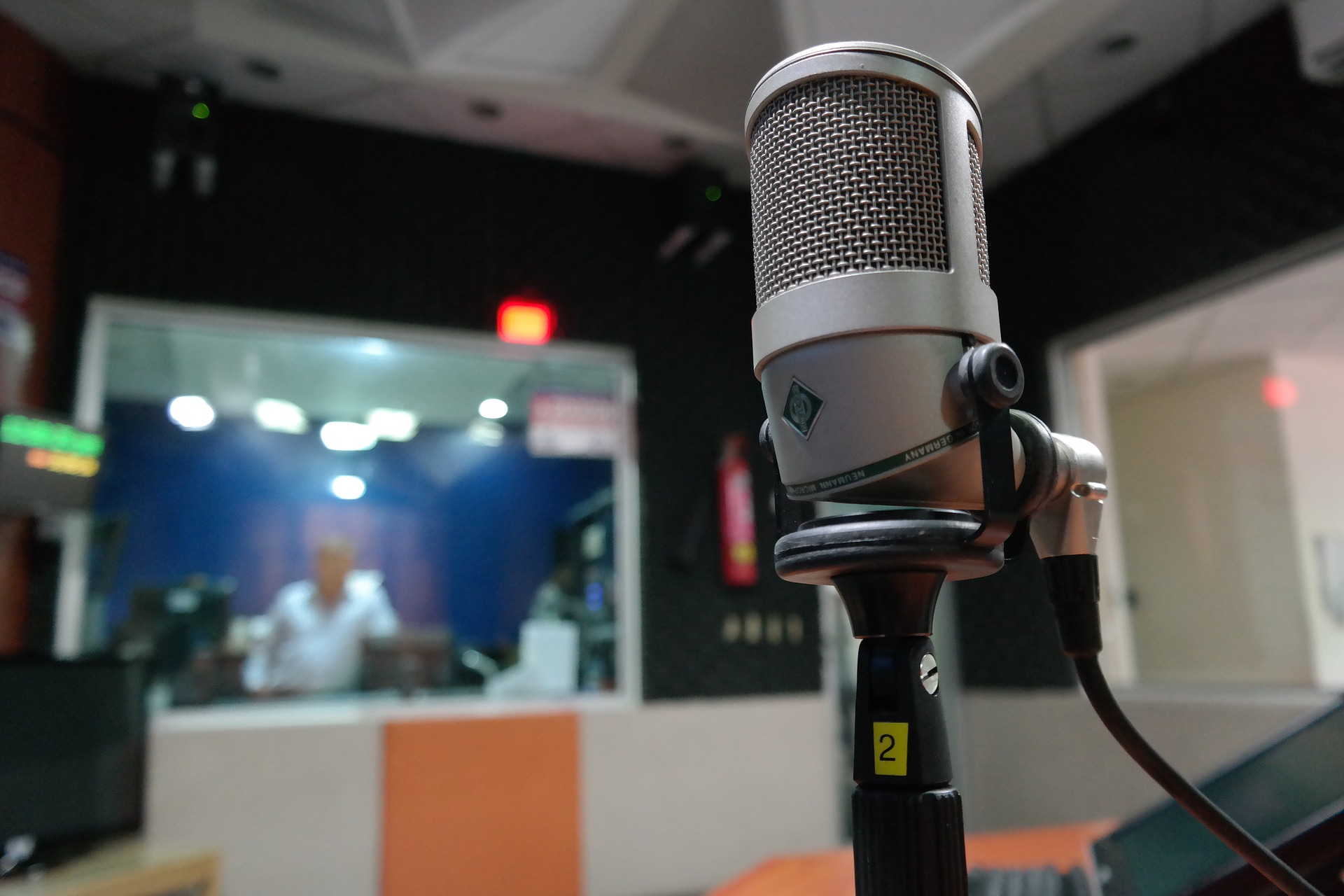 microphone, recording studio